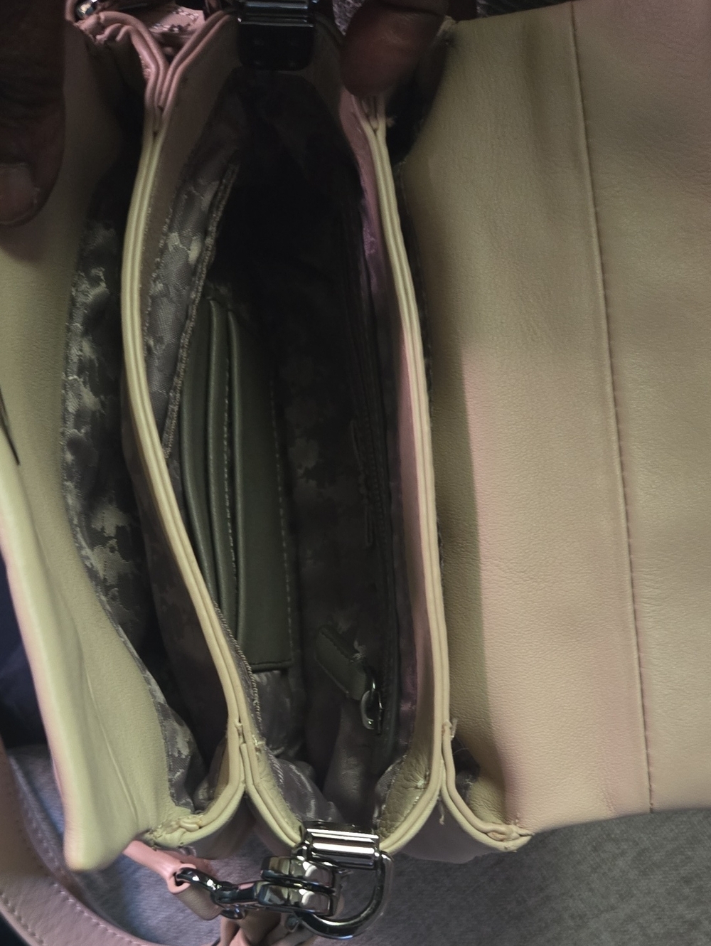 EUC KARL BEIGE Leather Bag 🤩 - Picture 10 of 14